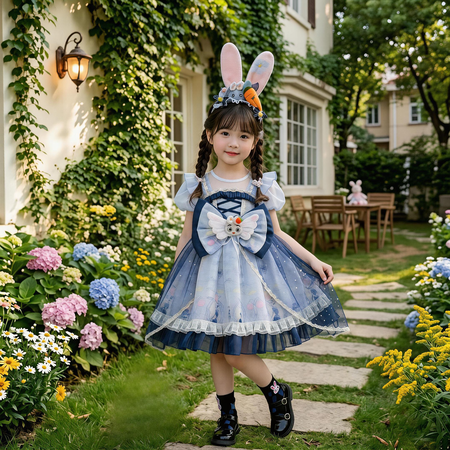 金鑫童装&金鑫童装&朱迪印花连衣裙2