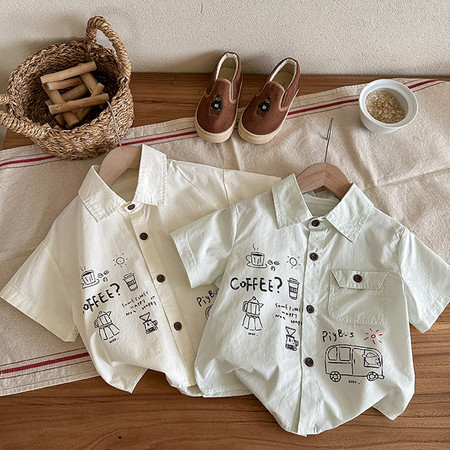 贝菈童品&贝菈童品&0312小汽车衬衫
