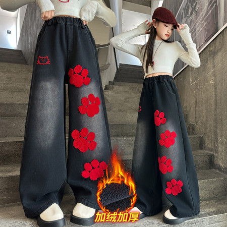 筱森林&筱森林&2579款加绒牛仔裤