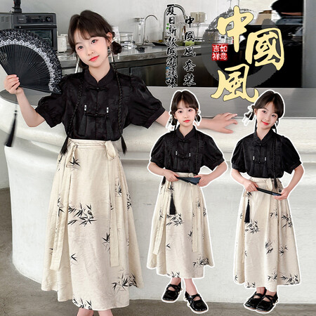 童趣宝贝&17新中式中国风套装两件套套裙