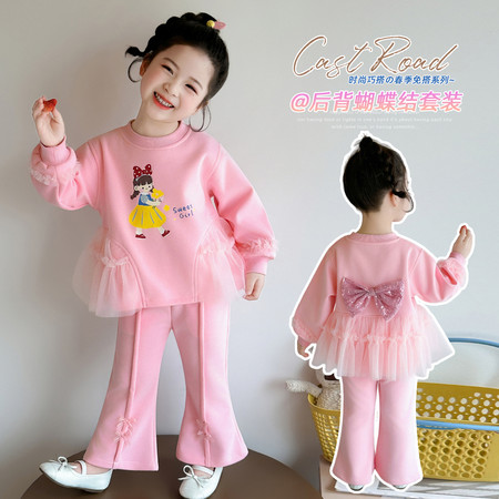 佑佑家&佑佑家&后背蝴蝶结套装