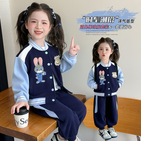 佑佑家&佑佑家&兔子警官棒球服套装