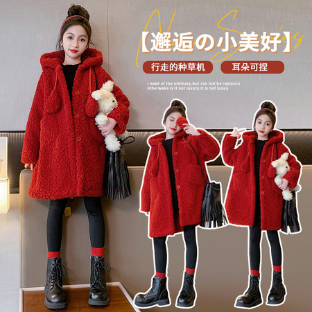 麦哆·kids&麦哆·kids&红色年服外套