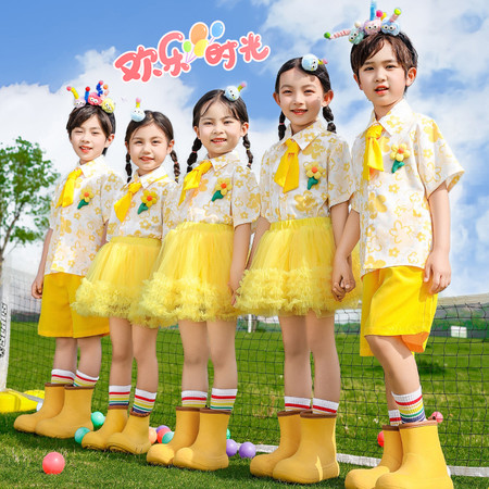 都悦演出服&都悦演出服&844D黄花衬衫裙拿货按照SKU货号
