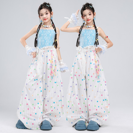 都悦演出服&都悦演出服&11430蓝吊带拿货按照SKU货号