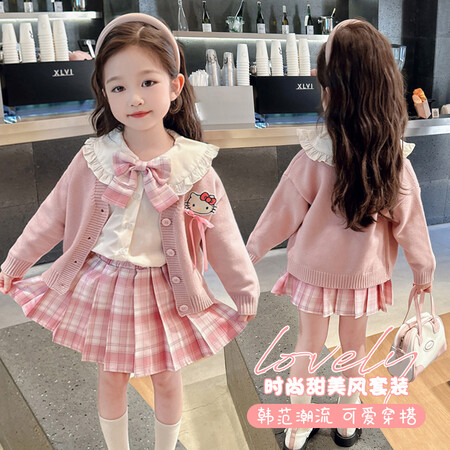 小兔快跑&小兔快跑&C05KT猫jk裙三件套