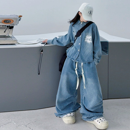 可优kids&可优kids&可优26衬衫款印花牛仔套装