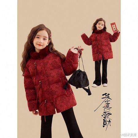 蘑菇家&蘑菇家&锦上添花年服棉袄