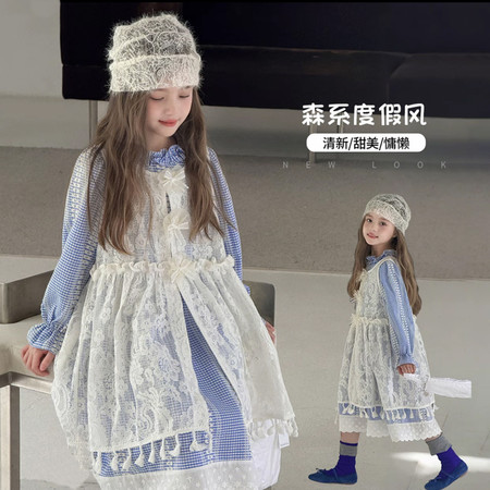 蘑菇家&蘑菇家&蕾丝套装连衣裙