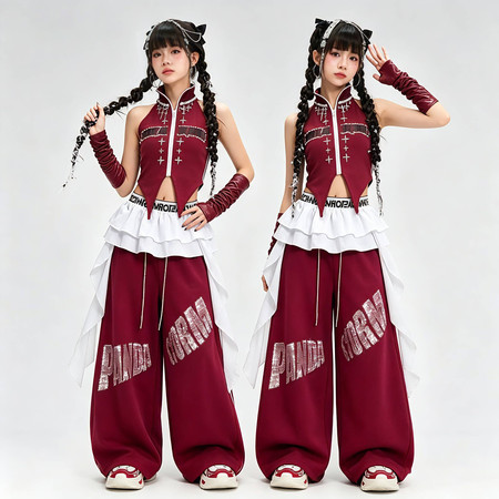 金宝贝童装&金宝贝童装&女童表演服四件套可拆开卖