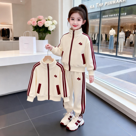 创新服饰&创新服饰&2646绣花拉条针织套装