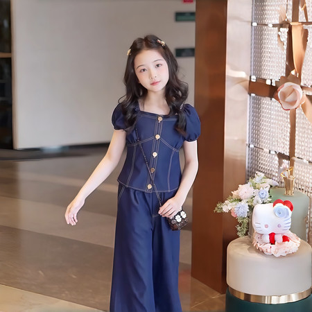 创新服饰&创新服饰&2652短袖牛仔套装