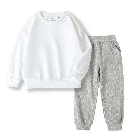 华仔家棉裤&华仔家棉裤&圆领卫衣套装纯色