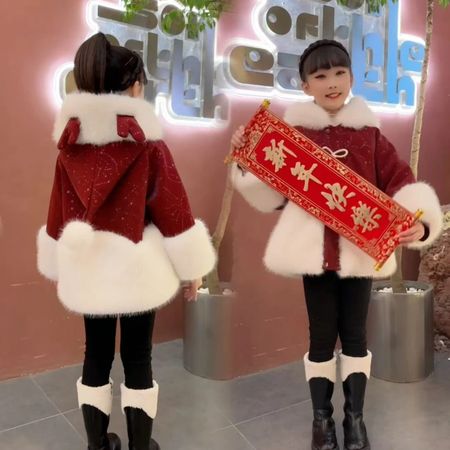 可可维尼&可可维尼&小鹿圣诞帽皮草外套