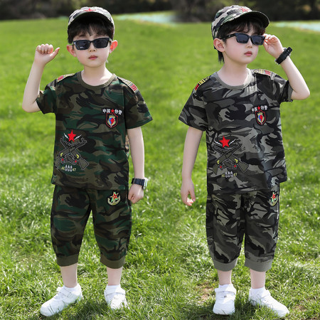牵牵小熊&牵牵小熊&0401款迷彩套装