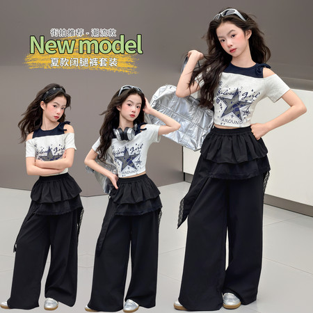 芭拉豆丁&芭拉豆丁&8043五角星短袖套装