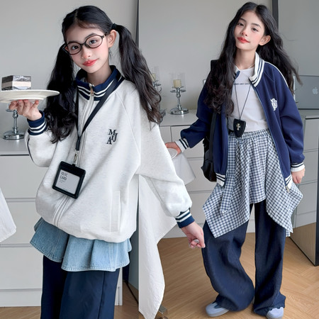 爱玖童装&爱玖童装&952款字母绣花棒球服
