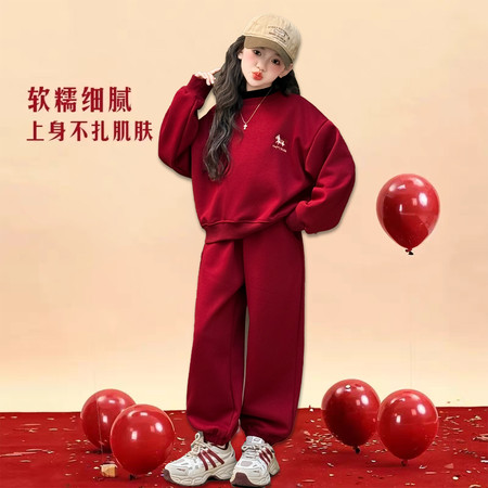 韩依酷娃&韩依酷娃&绣花小马年服套装