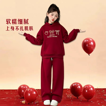 韩依酷娃&韩依酷娃&蝴蝶结刺绣年服