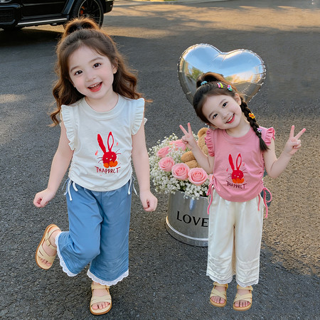 小小家&小小家&冰丝裤兔子套装