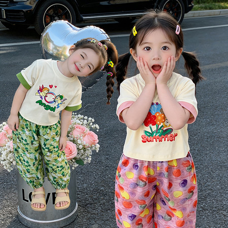 小小家&小小家&碎花裤套装