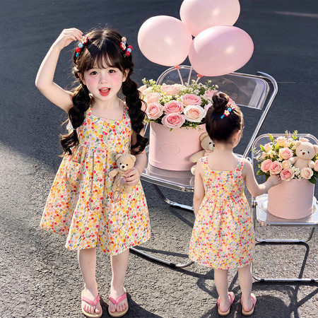 小小家&小小家&水果吊带连衣裙