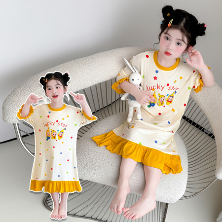 宝宝童话---原童恋依人&宝宝童话---原童恋依人&2622莫代尔睡裙