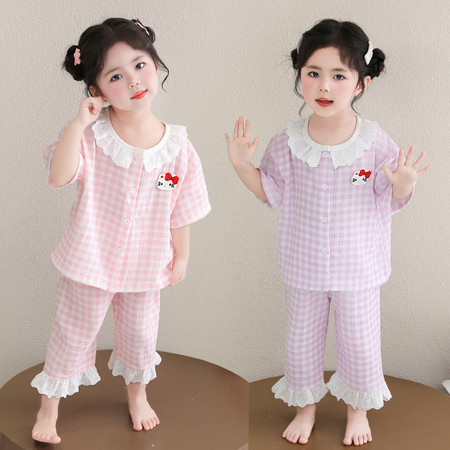 宝宝童话---原童恋依人&宝宝童话---原童恋依人&2619花边领棉纱套装