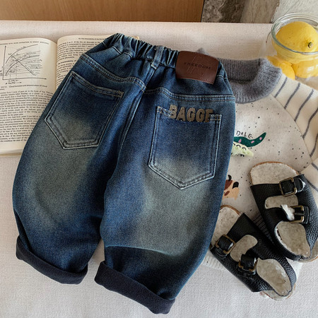 仟诺服饰&仟诺服饰&k1235剪袋加绒牛仔裤