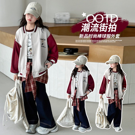 潮品屋&潮品屋&红色棒球服外套