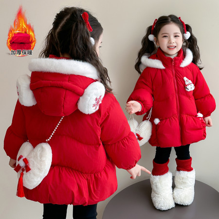 可可希里&可可希里&25841圣诞小雪人羽绒服