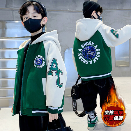 星辰宝贝&星辰宝贝&TRN-2811夹棉棒球服外套