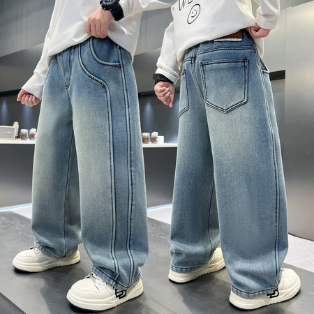 瑶涵之星&瑶涵之星&YH26001铆钉牛仔裤