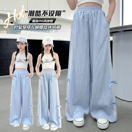 莹莹家【原童依酷】&莹莹家【原童依酷】&D832款侧蝴蝶结裤子