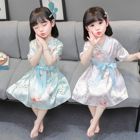 卓越童仓&卓越童仓&8010款冰丝连衣裙