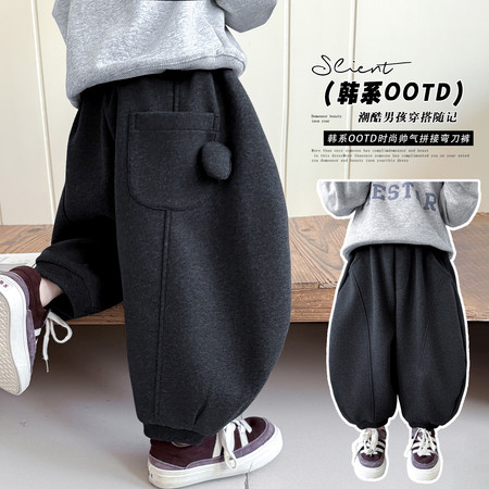 小牧童（七号童仓）&小牧童（七号童仓）&拼接弯刀裤6651