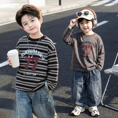 小牧童&小牧童&条纹77长袖66217