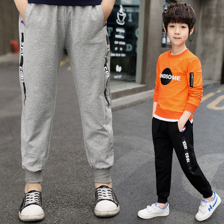 New Spring and Autumn Korean Kids'Sports Pants