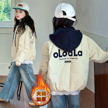 薇薇公主&薇薇公主&绗线假两件外套