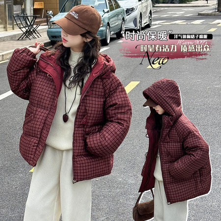 薇薇公主&薇薇公主&格子棉衣