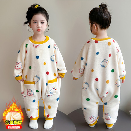 依诺佳衣&依诺佳衣&2557双层加厚圆点连体