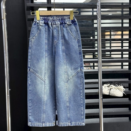 可可贝尔&可可贝尔&2610夏款拼接长牛仔裤