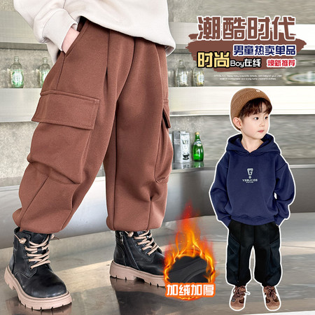 酷博尔童装&酷博尔童装&8828一体绒卫裤