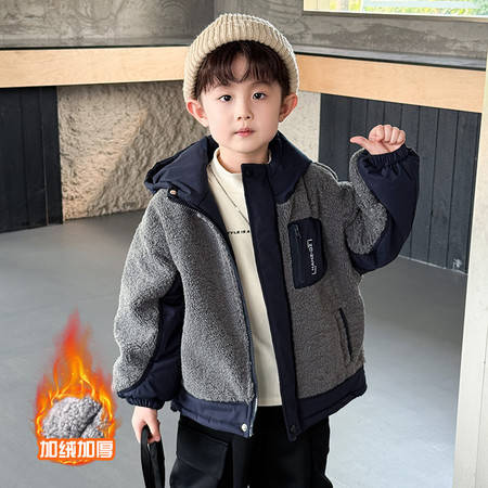 酷博尔童装&酷博尔童装&8829加厚毛毛衣