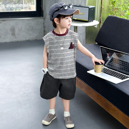 酷博尔童装&酷博尔童装&2605-短裤无袖套