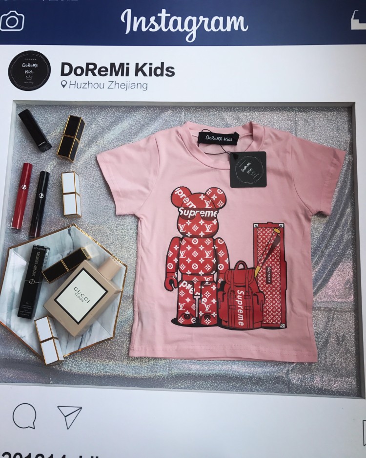 supreme联名lv小熊t恤,lv联名supreme小熊 doremikids&lv联名supreme小熊t恤短袖-批发采购_购途