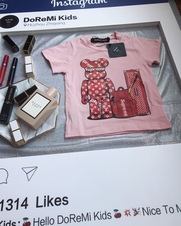 supreme联名lv小熊t恤,lv联名supreme小熊 doremikids&lv联名supreme小熊t恤短袖-批发采购_购途