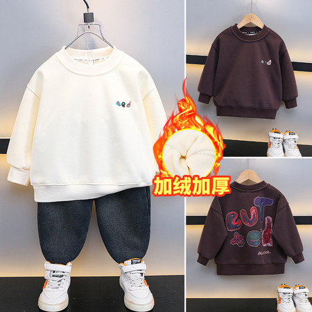 仟之依童装厂&仟之依童装厂&sy039印花字母加绒卫衣