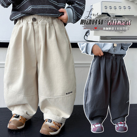 仟之依童装厂&仟之依童装厂&kz151水洗全棉弯刀裤