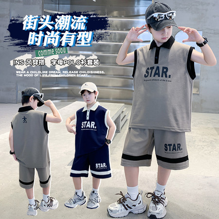 尖子生&尖子生&TZ2503POLO衫无袖套